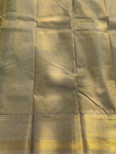 Semi Kanchi Silk Saree – Black & Beige with Rich Zari Work