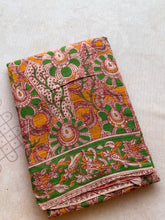 Kota Cotton Kalamkari Saree with Peacock Pallu