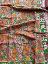 Kota Cotton Kalamkari Saree with Peacock Pallu