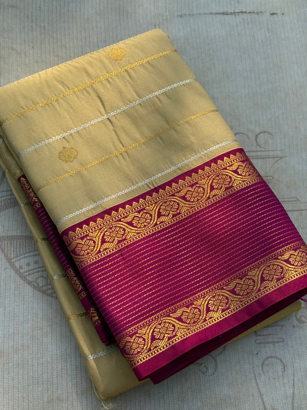 Semi Kanchi Silk Saree – Festive & Ethnic Wear