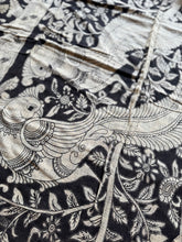 Kota Cotton Kalamkari Saree with Artistic Peacock Pallu