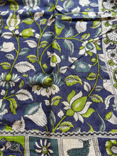 Kota Cotton Kalamkari Saree with Mythical & Floral Narrative Pallu