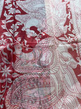 Kalahasti Pen Kalamkari Kota Saree
