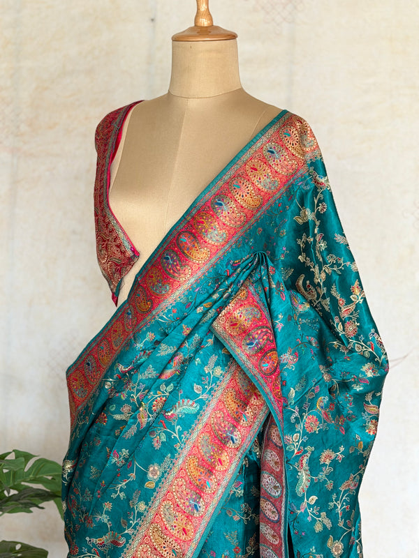 Antique Banarasi Pashmina with Grand Pallu