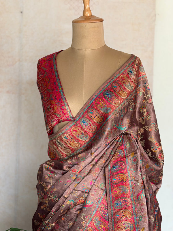 Antique Banarasi Pashmina with Grand Pallu
