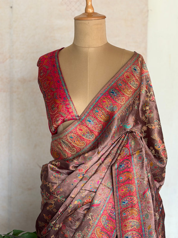 Antique Banarasi Pashmina with Grand Pallu