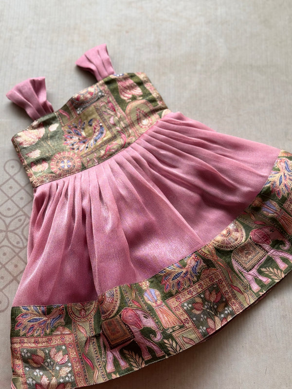 Kids Goergette Banarasi Dress