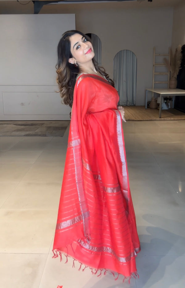 Mangalgiri Semi Silk Saree