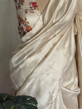 Vasiga - Ivory Bloom Tussar Saree