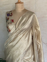 Vasiga - Ivory Bloom Tussar Saree