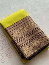 Semi Kanchi Silk Vairaoosi Saree with Double Border