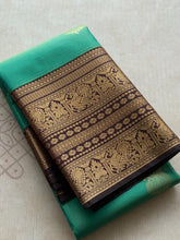 Semi Kanchi Silk Vairaoosi Saree with Double Border