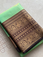 Semi Kanchi Silk Vairaoosi Saree with Double Border