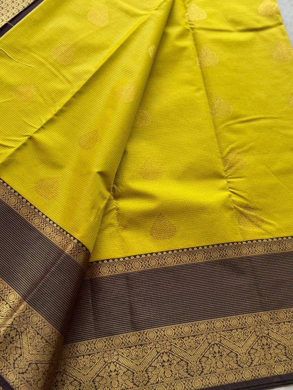 Semi Kanchi Silk Vairaoosi Saree with Double Border