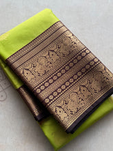 Semi Kanchi Silk Vairaoosi Saree with Double Border
