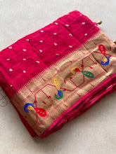 Krishvi - Pure Viscose Bandhini Saree With Paithani Border & Pallu