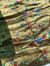 Krishvi - Pure Viscose Bandhini Saree With Paithani Border & Pallu