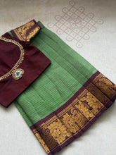 Chettinad Cotton Skirt with Mango Maala Crop Top – Traditional South Indian Ethnic Wear