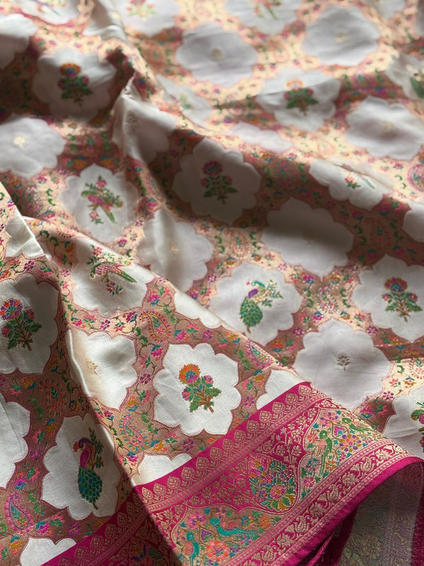 Pure Pashmina Banarasi Silk Saree