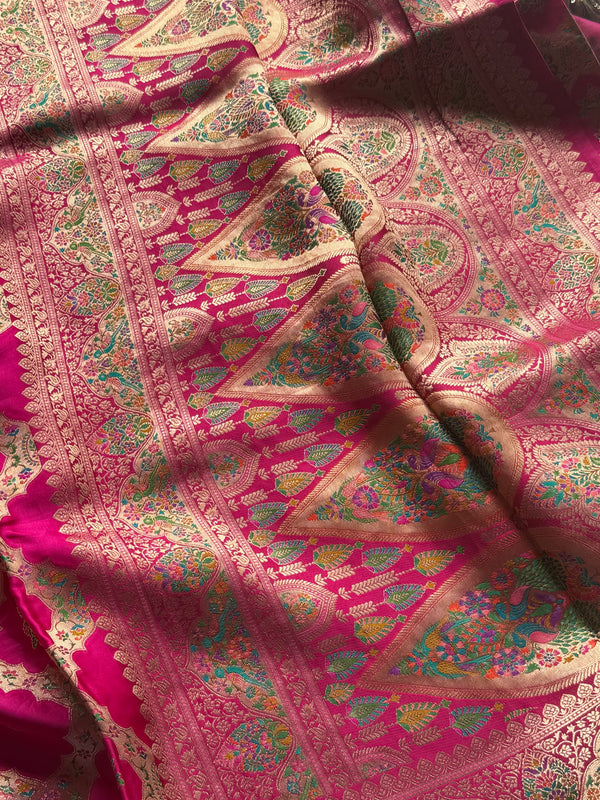 Pure Pashmina Banarasi Silk Saree
