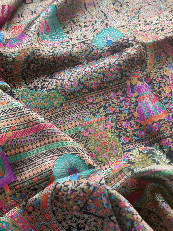 Pure Pashmina Banarasi Silk Saree – Heritage Weave