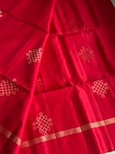 Pure Kanjivaram Soft Silk Saree – Vintage Red with Gold Zari