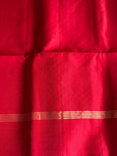 Pure Kanjivaram Soft Silk Saree – Vintage Red with Gold Zari