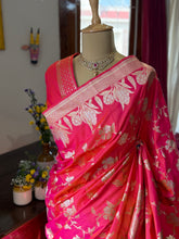 Pure Banarasi Katan Silk Saree – Dual Shade