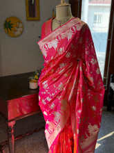 Pure Banarasi Katan Silk Saree – Dual Shade