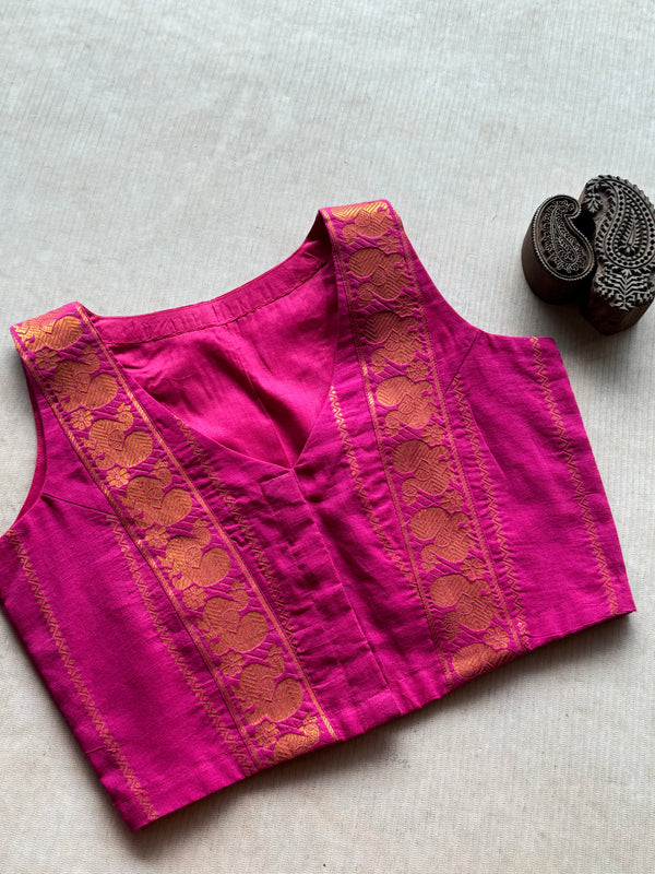 Nritya - Pink Veldhari Blouse