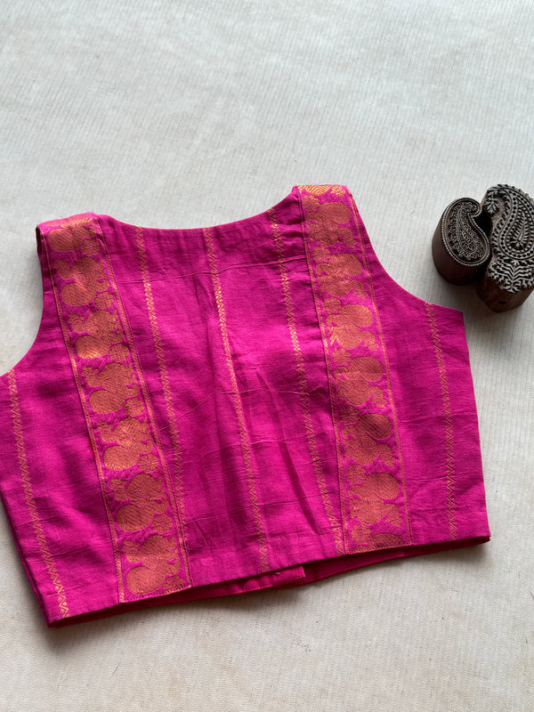 Nritya - Pink Veldhari Blouse