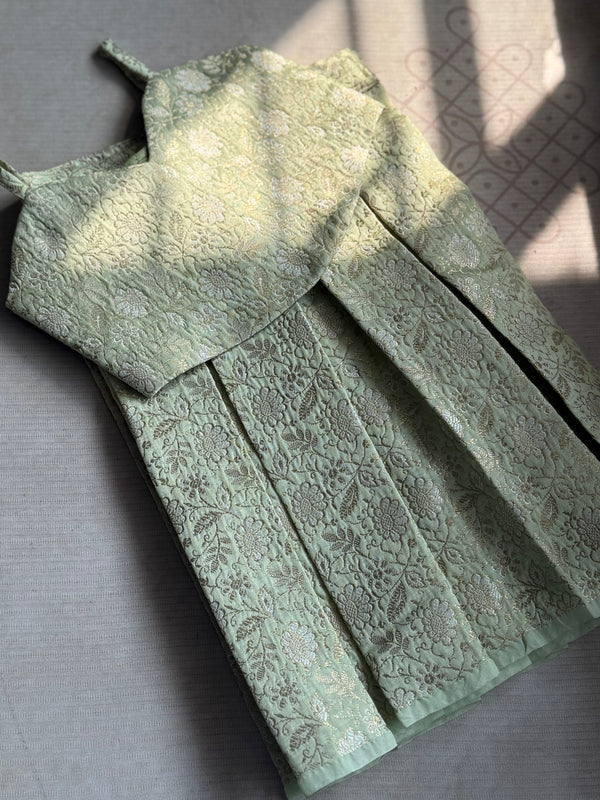 Shivanya - Brocade Banarasi Crop Top and Skirt