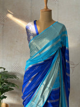 Mysore Crepe Silk Mubbagam Saree with Banarasi Brocade Blouse – Festive Ethnic Wear