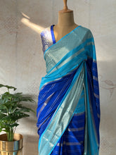 Mysore Crepe Silk Mubbagam Saree with Banarasi Brocade Blouse – Festive Ethnic Wear