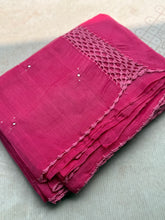 Kota Cotton Crochet Saree
