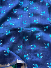 Mangalgiri Digital Printed Saree with Silver Zari Nizami Border | Studio Virupa