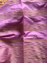 Semi Mysore Crepe Silk Saree with Golden Line Zari