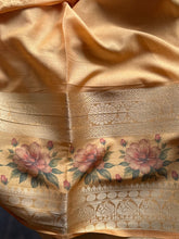 Mysore Crepe Silk Mubbagam Saree with Floral Borders – Festive Ethnic Wear