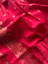 White Banarasi Silk Saree with Zari Work and Contrasting Red Border
