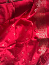 Pink Banarasi Silk Saree with Zari Work and Contrasting Border