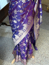 Pure Banarasi Katan Silk Saree – Blue Shade