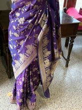 Pure Banarasi Katan Silk Saree – Blue Shade