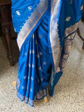 Pure Banarasi Katan Silk Saree – Sky Blue