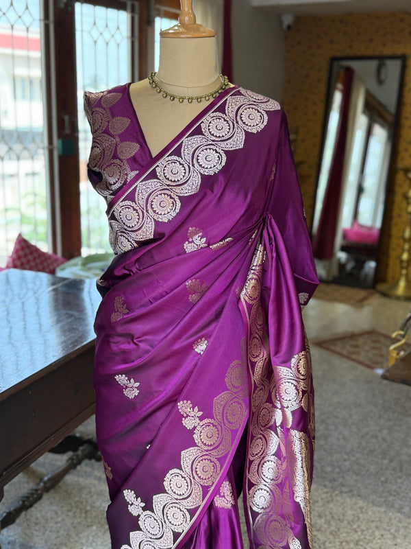 Banarasi Katan Silk Saree with Zari