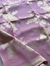 Vintage Rose Crepe Satin Saree with Gold Jaal & Floral Weaving