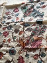 Ivory Kalamkari Applique Saree