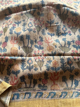 Tussar Silk Saree with Kalamkari Peacock & Ramar Pattabhishekam Pallu | Contrast Kalamkari Blouse