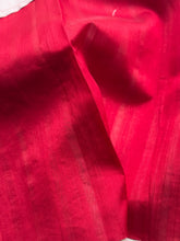 Cotton Kota Saree with Crimson Floral Appliqué Border | Handcrafted Appliqué Work Saree