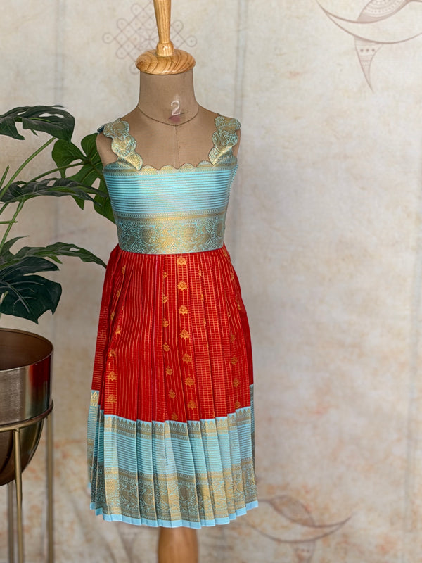 Ziva - Kids Vegan Silk Long Dress Festive Edit Express