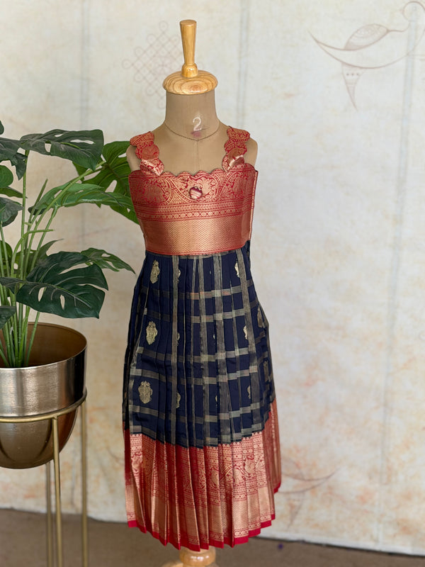 Ziva - Kids Vegan Silk Long Dress Festive Edit Express